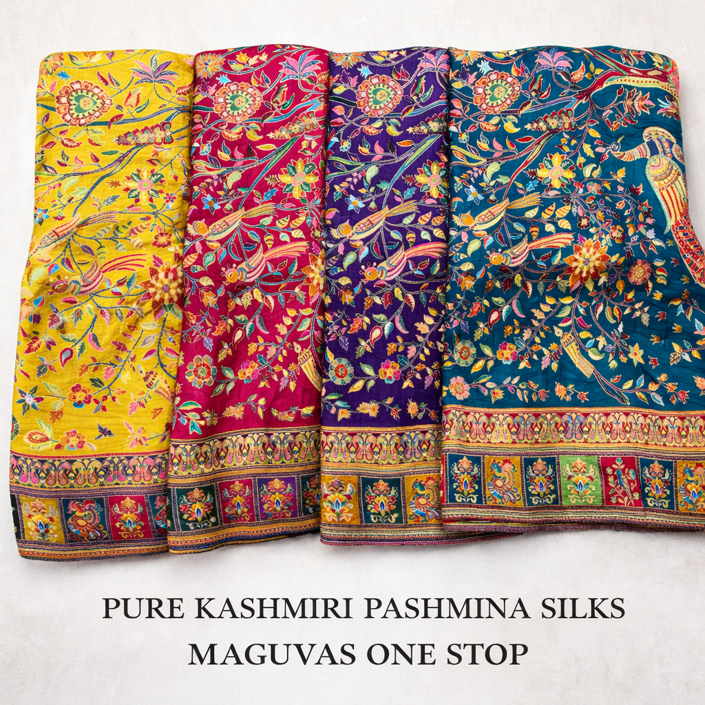 Pure kashmiri pashmina silks