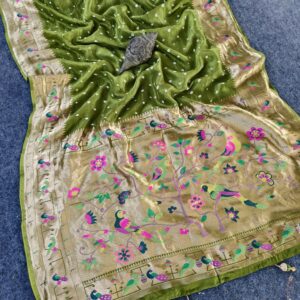 Bandhani Weaves Fusion Sarees