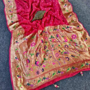 Bandhani Weaves Fusion Sarees