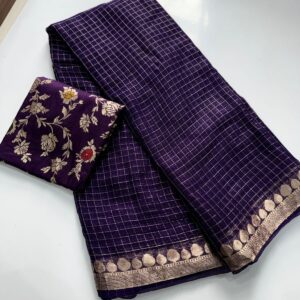 Viscose georgette sarees