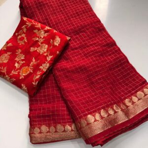 Viscose georgette sarees
