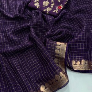 Viscose georgette sarees