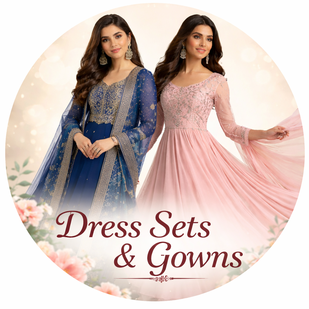 Elegant dress sets and party wear gowns collection for women at Maguvas One Stop
