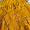 Mul Chanderi Kids Lehenga – Available in 3 Colours Mul Chanderi kids lehengas in yellow color