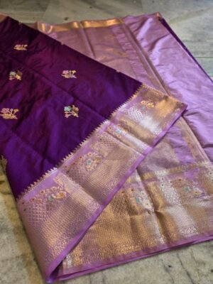 Maguvas semikatan banarasi saree