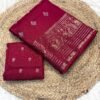 pure viscose dola saree in pink color