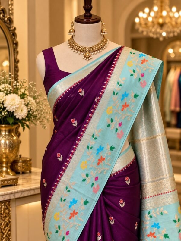 banarasi katan saree