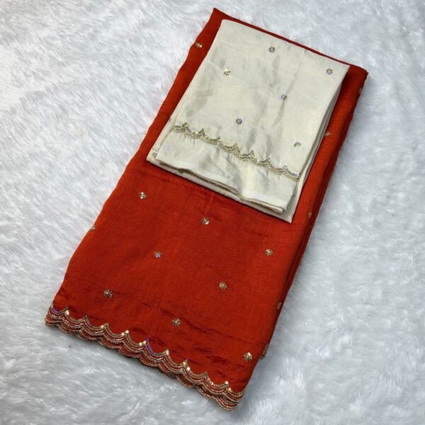 trending vichitra silk saree