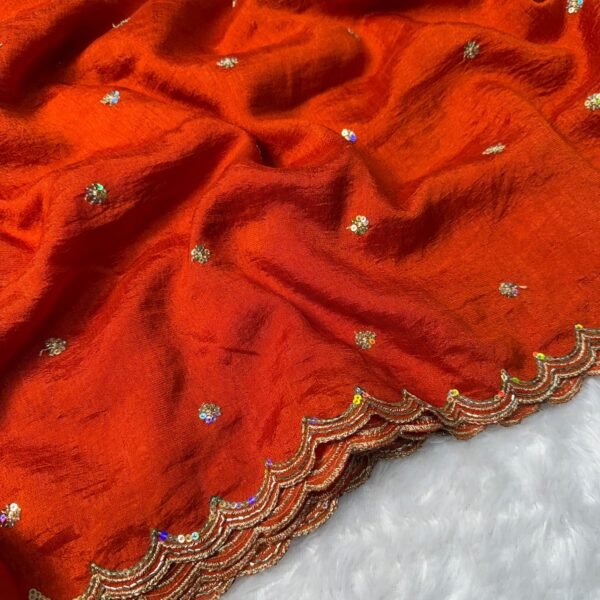 trending vichitra silk saree
