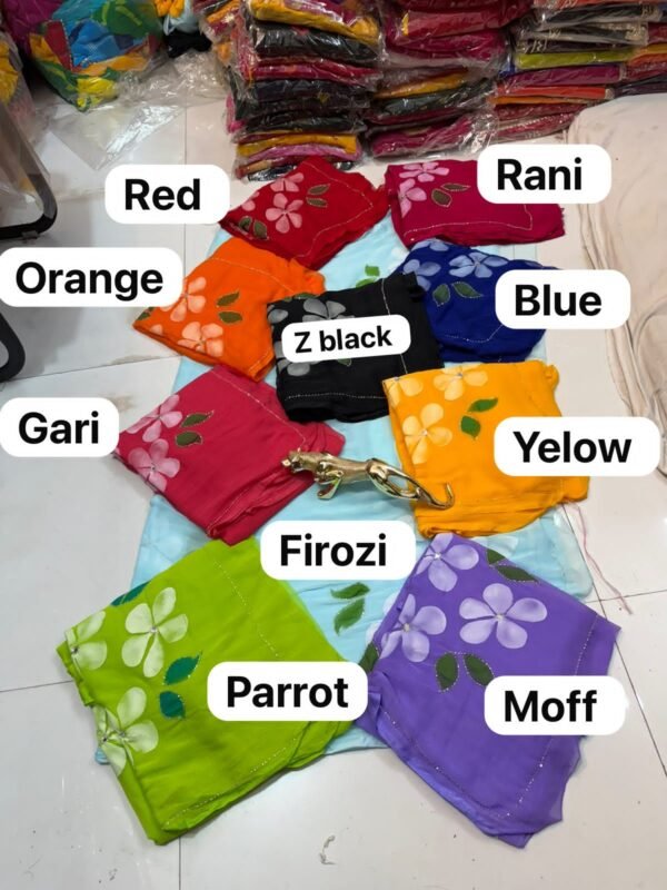 Semi chiffon sarees