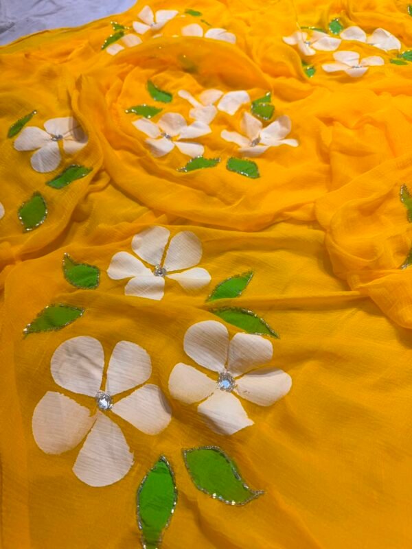 Semi chiffon sarees