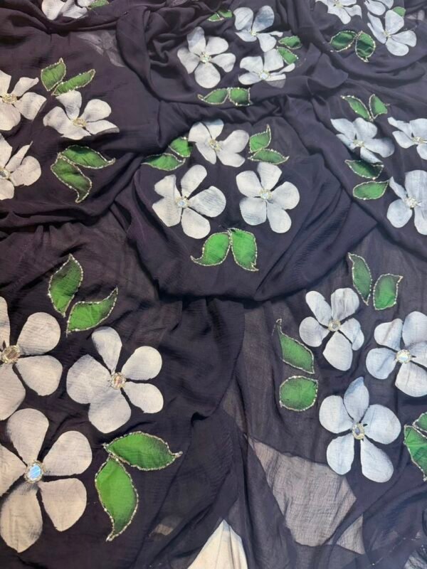 Semi chiffon sarees