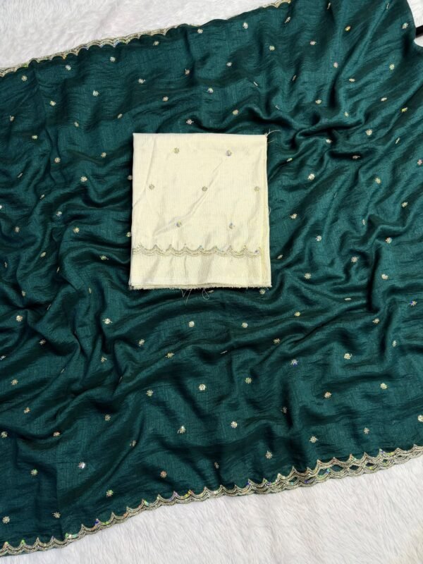 trending vichitra silk saree
