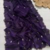 violet color Premium rangoli crush sarees Premium rangoli crush sarees